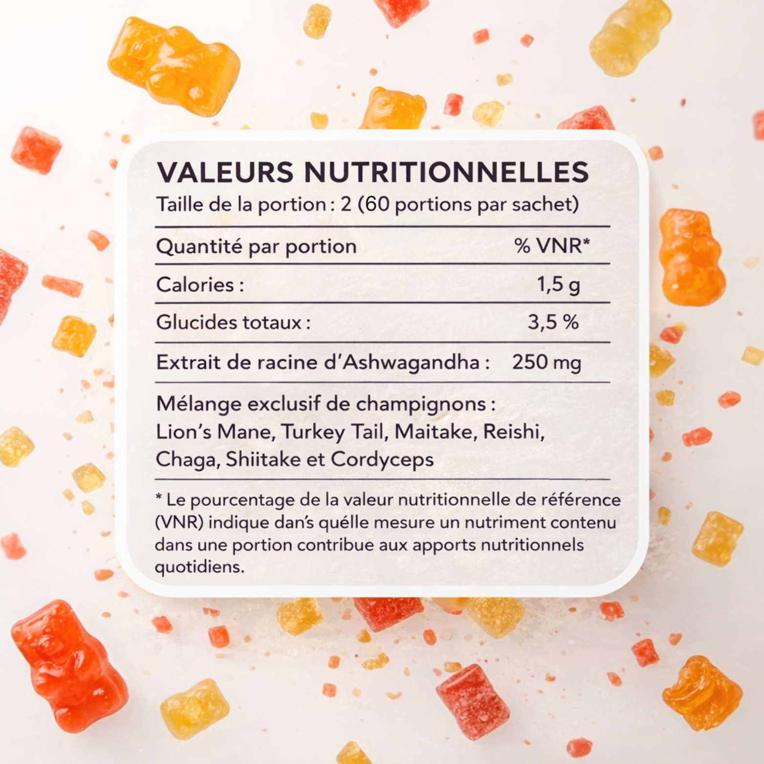 Gummies aux champignons adaptogènes et à l'ashwagandha – BLOOMYSH